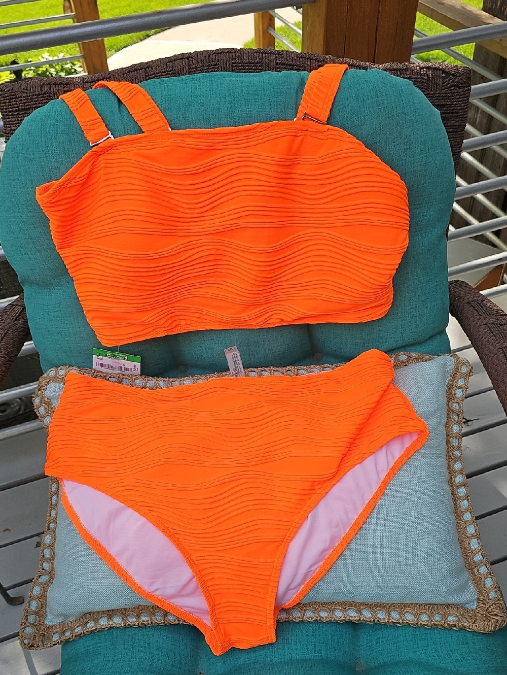 Talisea High Waisted Bandeau Bikjni Set